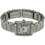 カルティエ Cartier タンクフランセーズSM W51028Q3 ピンクシェル ステンレススチール クオーツ レディース 腕時計