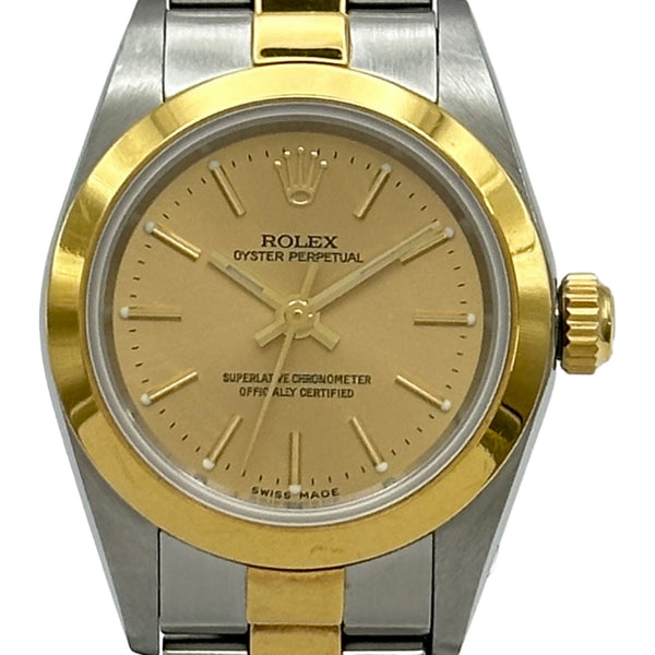 ロレックス ROLEX オイスターパーペチュアル 76183 ゴールド ゴールド