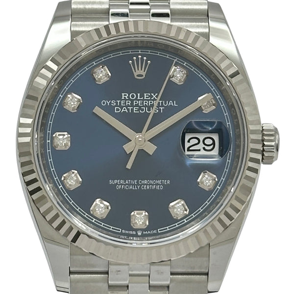 ロレックス ROLEX デイトジャスト36 126234G ブルー ホワイトゴールド/ステンレススチール 自動巻き メンズ 腕時計 ロレックス ROLEX デイトジャスト36 126234G ブルー ホワイトゴールド
