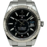 ロレックス ROLEX スカイドゥエラー 326934 ブラック ホワイトゴールド/ステンレススチール 自動巻き メンズ 腕時計