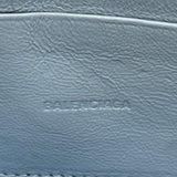 バレンシアガ BALENCIAGA ネオクラシックミニショルダー 655247 ライトブルー レザー レディース ショルダーバッグ