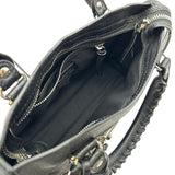 バレンシアガ BALENCIAGA クラシックメタリックエッジミニシティ 390160 ブラック レザー レディース ショルダーバッグ