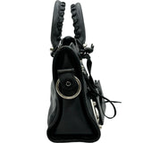 バレンシアガ BALENCIAGA クラシックメタリックエッジミニシティ 390160 ブラック レザー レディース ショルダーバッグ