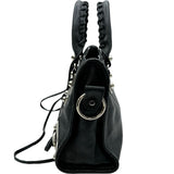 バレンシアガ BALENCIAGA クラシックメタリックエッジミニシティ 390160 ブラック レザー レディース ショルダーバッグ