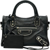 バレンシアガ BALENCIAGA クラシックメタリックエッジミニシティ 390160 ブラック レザー レディース ショルダーバッグ