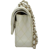 シャネル CHANEL マトラッセ25 A01112 ホワイト ゴールド金具 キャビアスキン レディース ショルダーバッグ