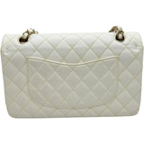 シャネル CHANEL マトラッセ25 A01112 ホワイト ゴールド金具 キャビアスキン レディース ショルダーバッグ