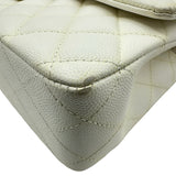 シャネル CHANEL マトラッセ25 A01112 ホワイト ゴールド金具 キャビアスキン レディース ショルダーバッグ