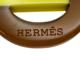 エルメス HERMES イザティス ネックレス イエロー/ブラウン バッファローホーン アクセサリー