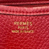 エルメス HERMES エヴリン1 GM □R刻印 ルージュヴィフ ゴールド金具 アルデンヌ レディース ショルダーバッグ