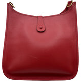 エルメス HERMES エヴリン1 GM □R刻印 ルージュヴィフ ゴールド金具 アルデンヌ レディース ショルダーバッグ
