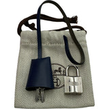 エルメス HERMES エールバッグジップPM C刻印 マグノリア/ブルーサフィール シルバー金具 トワルハンター レディース ショルダーバッグ