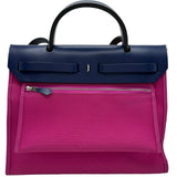 エルメス HERMES エールバッグジップPM C刻印 マグノリア/ブルーサフィール シルバー金具 トワルハンター レディース ショルダーバッグ