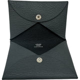 エルメス HERMES カルヴィヴェルソ K刻印 グリミスティ/ブラック シルバー金具 シェーブル ユニセックス カードケース