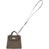 エルメス HERMES ケリーツイリーチャーム エトゥープ シルバー金具 タデラクト・シルク レディース チャーム