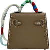 エルメス HERMES ケリーツイリーチャーム エトゥープ シルバー金具 タデラクト・シルク レディース チャーム