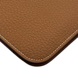 エルメス HERMES ドゴンGM W刻印 ゴールド シルバー金具 トゴ レディース 長財布
