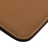 エルメス HERMES ドゴンGM W刻印 ゴールド シルバー金具 トゴ レディース 長財布