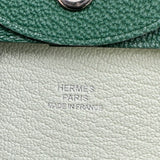 エルメス HERMES バスティア ヴェルソ W刻印 ヴェールフィズ/ヴェールモワイヤン シルバー金具 シェーブル レディース コインケース