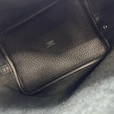 エルメス HERMES ピコタンロックPM G刻印 ブラック シルバー金具 トリヨン レディース ハンドバッグ