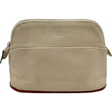 エルメス HERMES ホリードポーチ20 アイボリー シルバー金具 トワル レディース ポーチ
