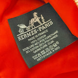 エルメス HERMES ボリードポーチ15 オレンジ シルバー金具 トワル レディース ポーチ