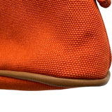 エルメス HERMES ボリードポーチ15 オレンジ シルバー金具 トワル レディース ポーチ