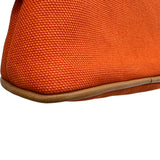 エルメス HERMES ボリードポーチ15 オレンジ シルバー金具 トワル レディース ポーチ