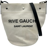 サンローラン SAINT LAURENT リヴゴーシュバケットショルダー 669299 アイボリー キャンバス レディース ショルダーバッグ
