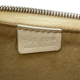 ザ ロウ The Row ハーフムーンワンショルダー ホワイト レザー レディース ショルダーバッグ