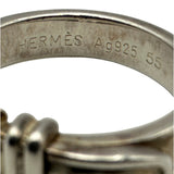 エルメス HERMES サンチュール リング #55 シルバー Ag925 アクセサリー