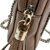 グッチ GUCCI ソーホー チェーンハンドバッグ 308983 ピンクベージュ レザー レディース ハンドバッグ