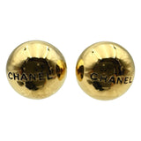 シャネル CHANEL ラウンドピアス ゴールド メタル アクセサリー レディース
