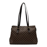 ルイ・ヴィトン LOUIS VUITTON チェルシー N51119 ブラウン ダミエ/レザー レディース トートバッグ