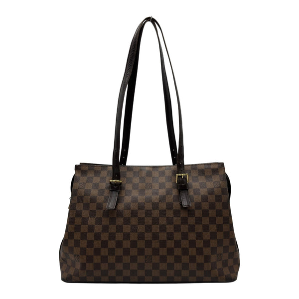 ルイヴィトン トートバッグ ダミエ チェルシーN51119 エベヌ ルイ・ヴィトン LOUIS VUITTON チェルシー N51119 ブラウン ダミエ