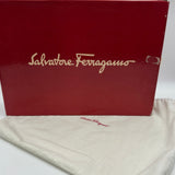サルヴァトーレ・フェラガモ Salvatore Ferragamo セミショルダーバッグ 219298 グレー シルバー金具 カーフ レディース トートバッグ