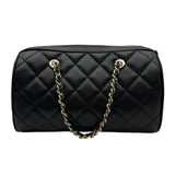 シャネル CHANEL マトラッセ ミニボストンバッグ AP4474 ブラック ゴールド金具 レディース ボストンバッグ