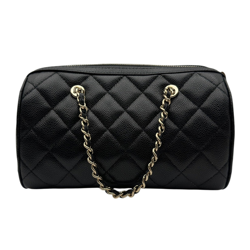 シャネル CHANEL マトラッセ ミニボストンバッグ AP4474 ブラック
