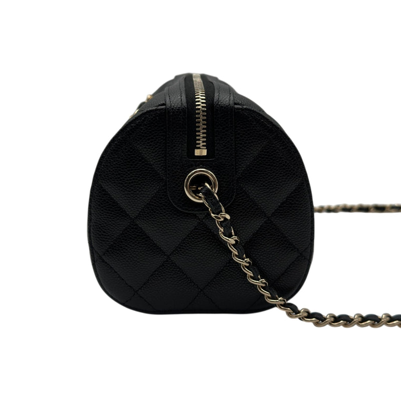 シャネル CHANEL マトラッセ ミニボストンバッグ AP4474 ブラック