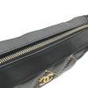 シャネル CHANEL ワイルドステッチ ハンドバッグ A20663 7番台 ブラック ゴールド金具 カーフ レディース