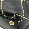 シャネル CHANEL ワイルドステッチ ハンドバッグ A20663 7番台 ブラック ゴールド金具 カーフ レディース