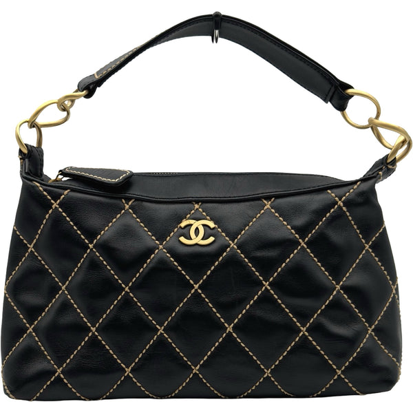 美品　CHANEL シャネル トートバッグ 7番台 ワイルドステッチ シャネル CHANEL ワイルドステッチ ハンドバッグ A20663 7番台