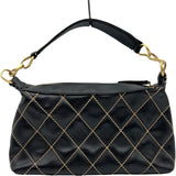 シャネル CHANEL ワイルドステッチ ハンドバッグ A20663 7番台 ブラック ゴールド金具 カーフ レディース