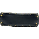 シャネル CHANEL ワイルドステッチ ハンドバッグ A20663 7番台 ブラック ゴールド金具 カーフ レディース