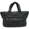 シャネル CHANEL コココクーン トートMM A48611 15番台 ブラック ナイロン レディース