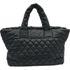 シャネル CHANEL コココクーン トートMM A48611 15番台 ブラック ナイロン レディース
