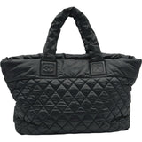 シャネル CHANEL コココクーン トートMM A48611 15番台 ブラック ナイロン レディース