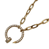 カルティエ Cartier ジュストアンクルダイヤネックレス ピンクゴールド Au750 ダイヤモンド ジュエリー