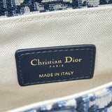 クリスチャン・ディオール Christian Dior サドルバッグ M0447 ネイビー キャンバス レディース ショルダーバッグ