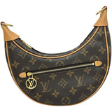ルイ・ヴィトン LOUIS VUITTON ループ M81098 ブラウン モノグラムキャンバス レディース ショルダーバッグ